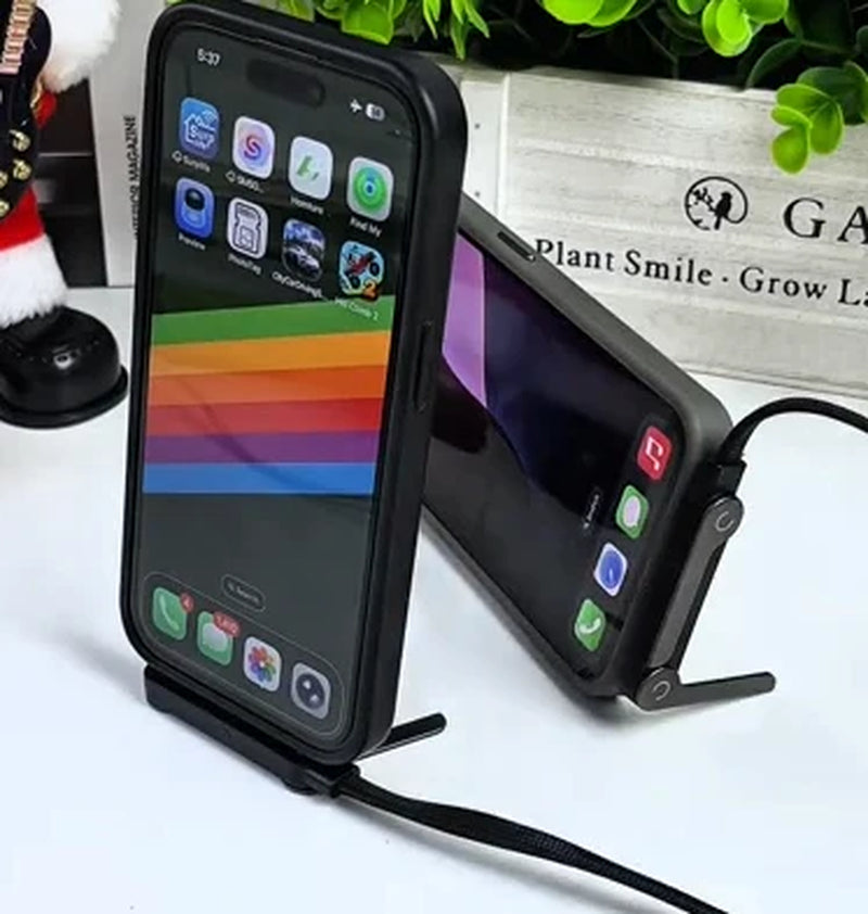 High-Speed USB Charging Cable with Stand. Durable, Tangle-Free Charger for Smartphones & Devices