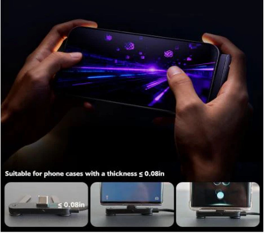 High-Speed USB Charging Cable with Stand. Durable, Tangle-Free Charger for Smartphones & Devices