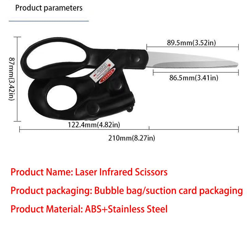 Unlock Precision with Our Laser Scissors - The Ultimate Tool for Office, Tailor, and Home Use!