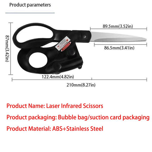 Unlock Precision with Our Laser Scissors - The Ultimate Tool for Office, Tailor, and Home Use!